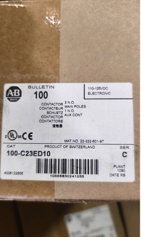 AB 100-C09ED10  DC110V	CONTACTOR  100-C09E*10/01 100-C09EJ10/EJ01 100-C09*10/01